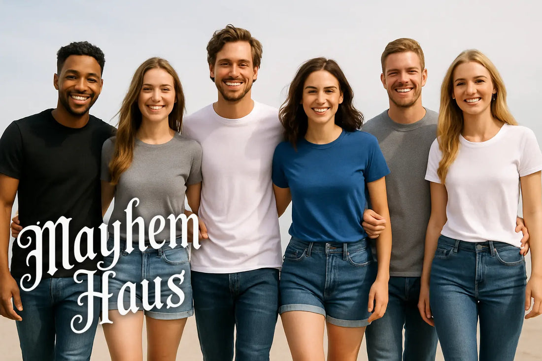The Perfect Pairing: Why Mayhem Haus T-Shirts and Jeans Are Your Style Power Couple Mayhem Haus