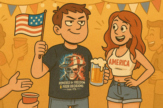 🔥 Powered by Freedom & Poor Decisions — The American Way 💀✨ Mayhem Haus