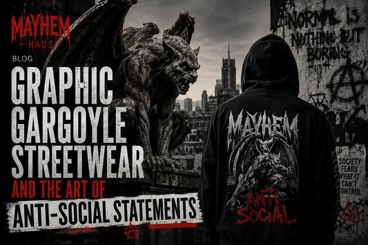 Graphic Gargoyle: Streetwear and the Art of Anti-Social Statements Mayhem Haus