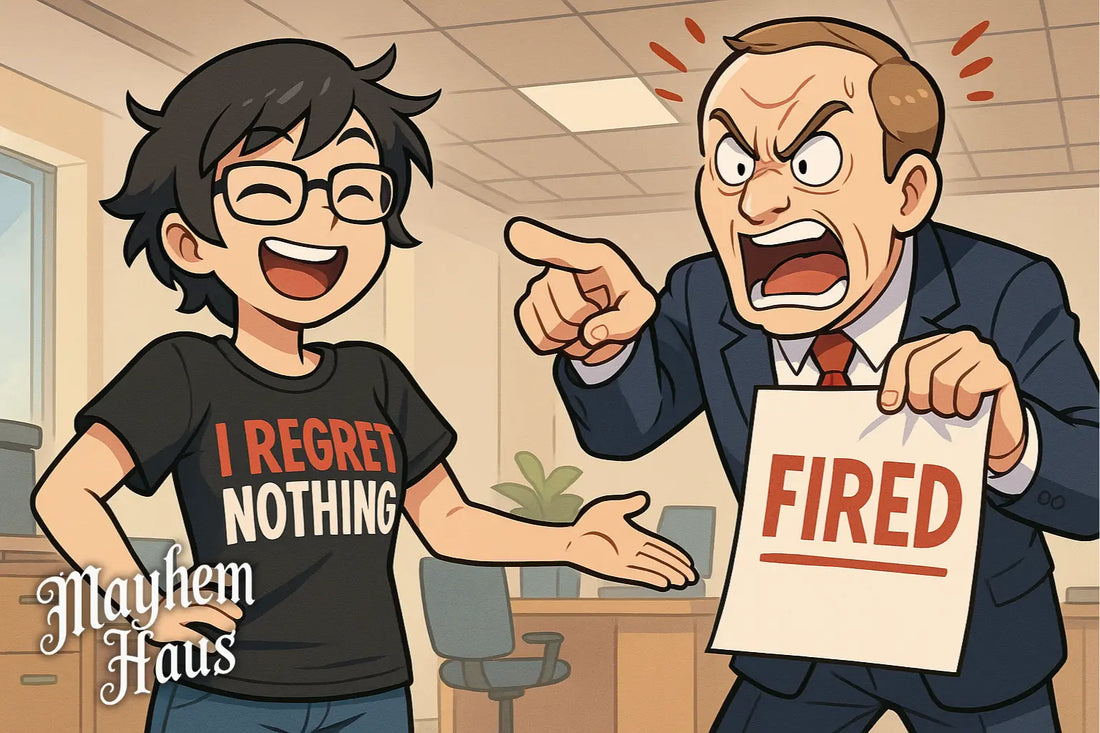 The T-Shirt That Got Me Fired (And How I Regret Nothing) Mayhem Haus