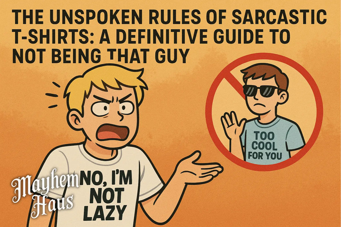 The Unspoken Rules of Sarcastic T-Shirts: A Definitive Guide to Not Being "That Guy" Mayhem Haus