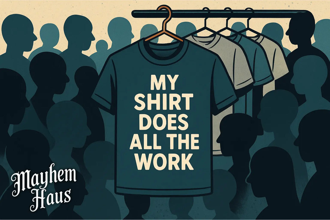 👕 The Slogan Tee as a Social Filter: Why My Shirt Does All the Work for Me Mayhem Haus