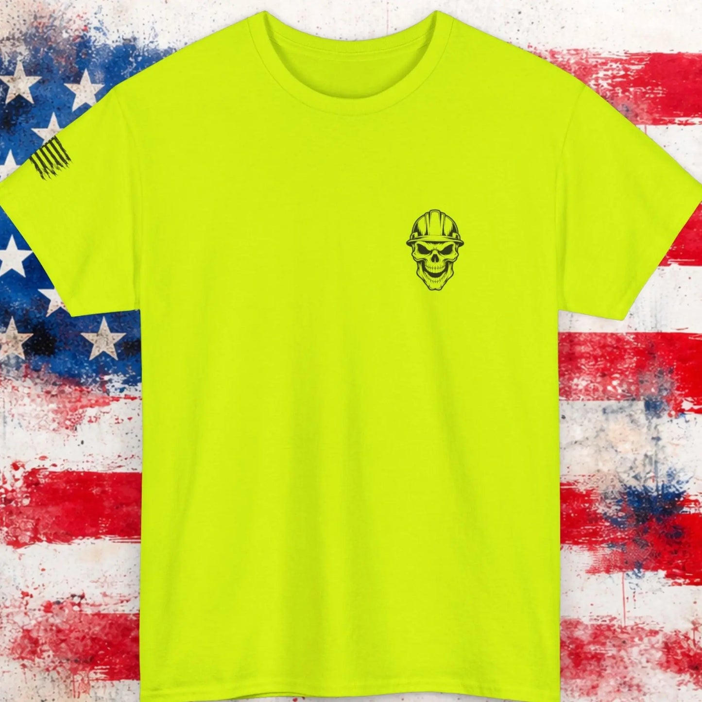 Hi-VIS t-shirt with bold text “This was not in the job description” funny work humor graphic