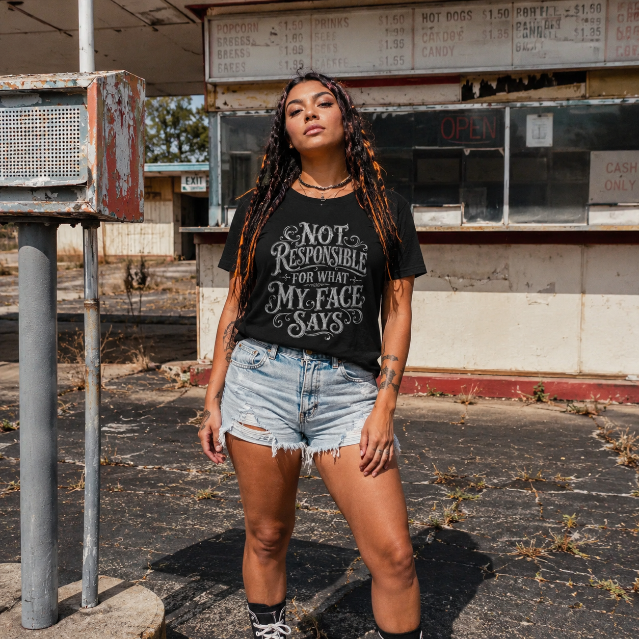 Mayhem Haus Not Responsible For What My Face Says T-Shirt