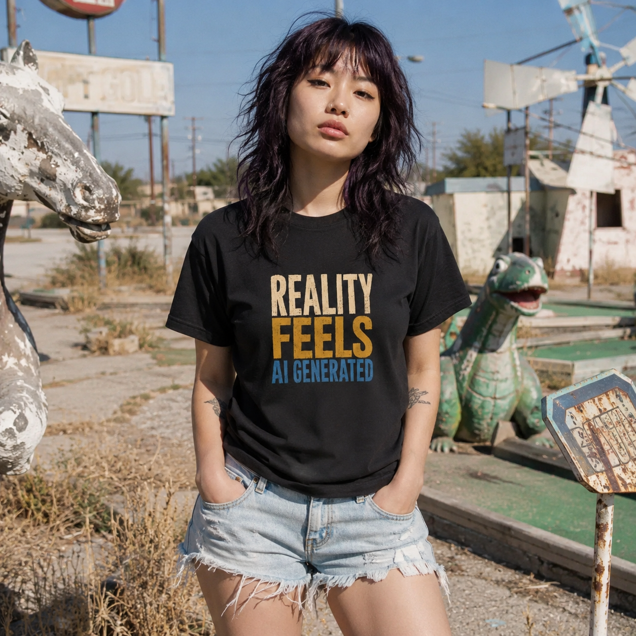 Reality Feels AI Generated T-Shirt