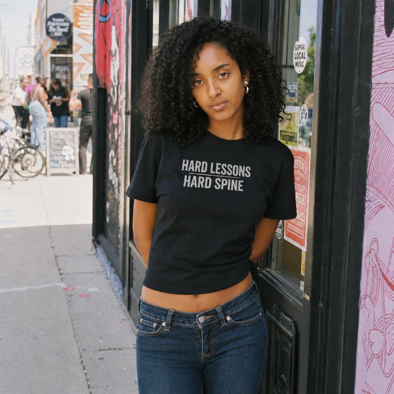 Hard Lessons. Hard Spine. T-Shirt