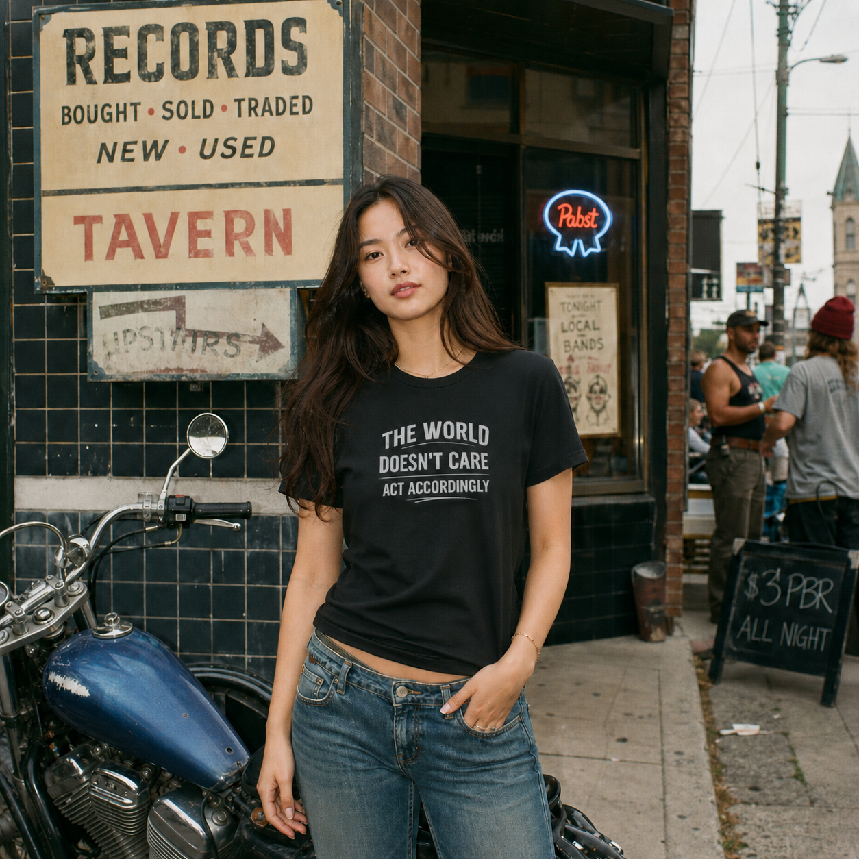 The World Doesn't Care T‑Shirt