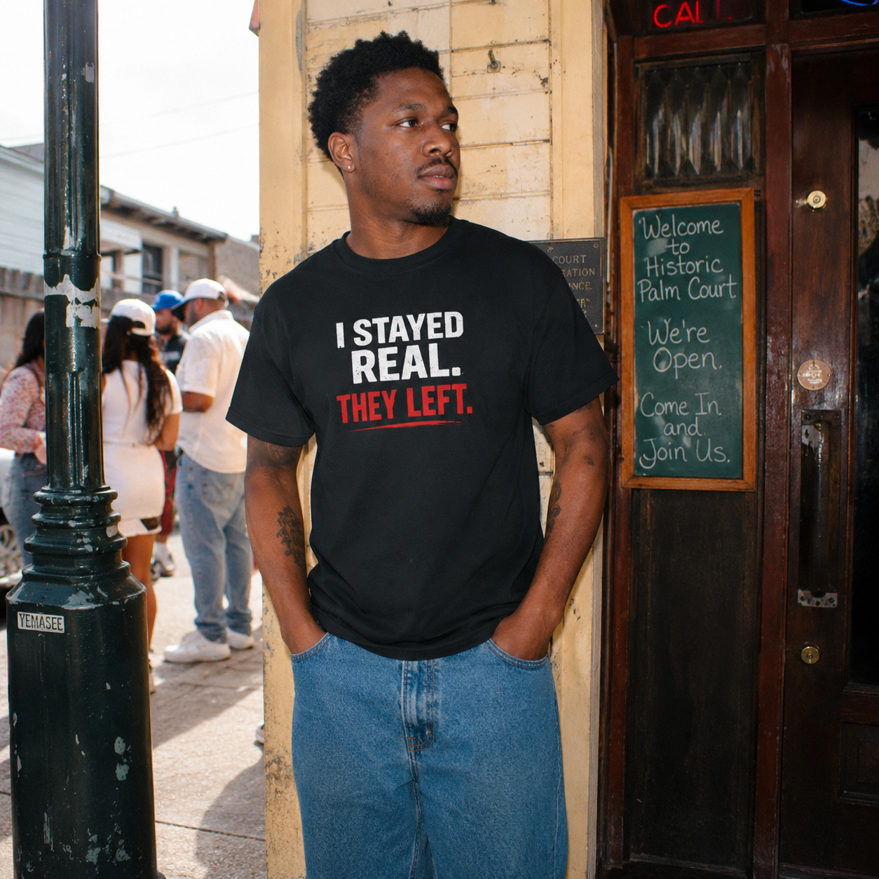 I Stayed Real They Left T‑Shirt