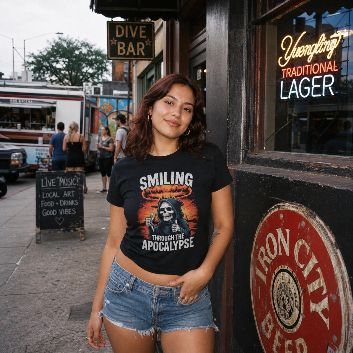 Smiling Through the Apocalypse T-Shirt