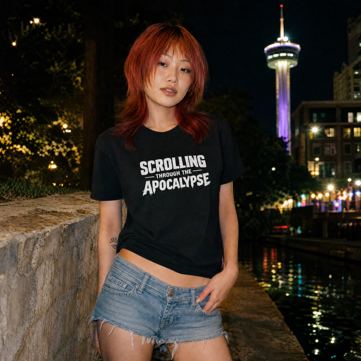 Scrolling Through The Apocalypse T-Shirt