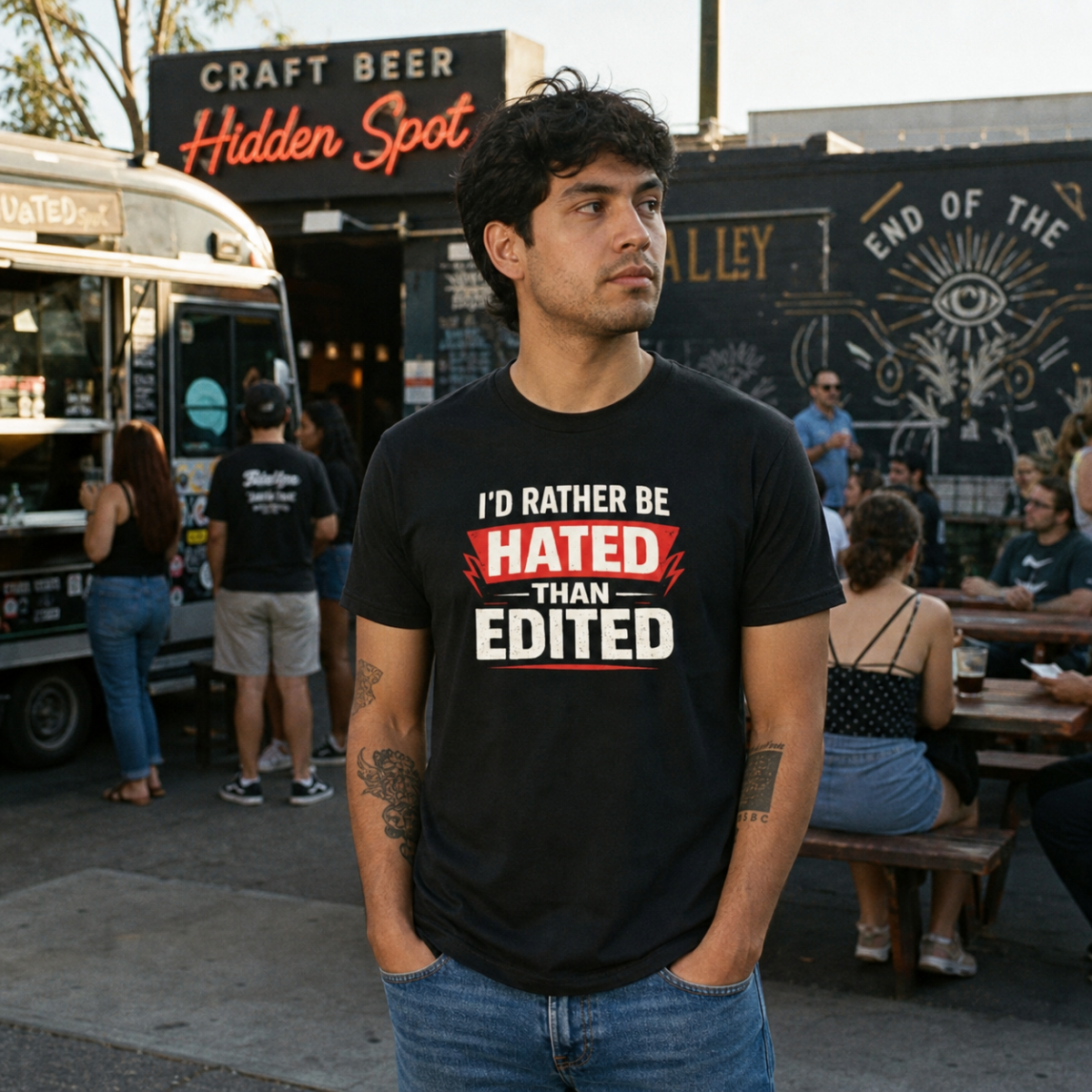 I'd Rather Be Hated Than Edited T‑Shirt