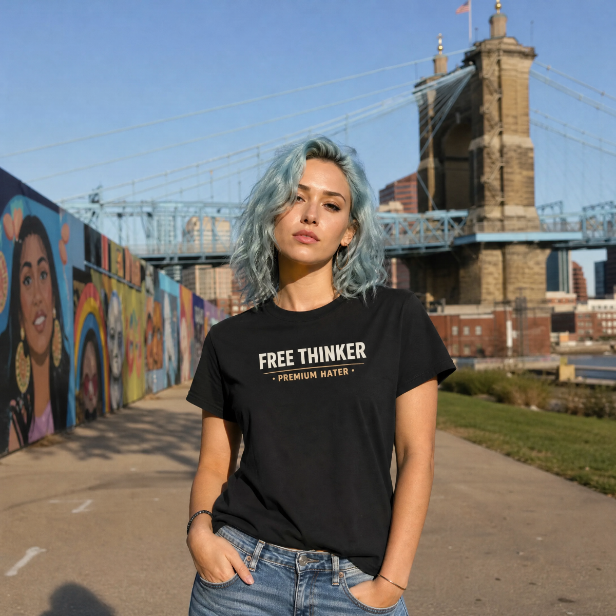 Free Thinker. Premium Hater. T-Shirt