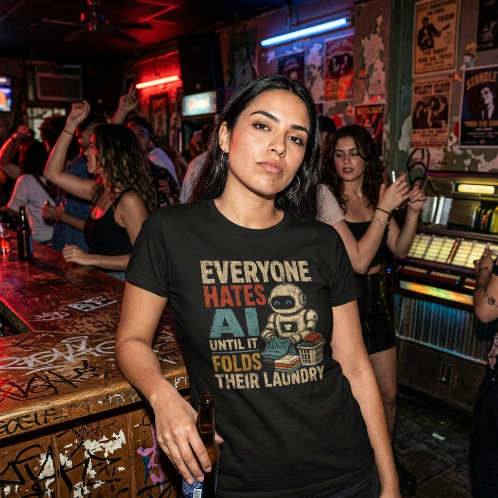 Everyone Hates AI Until It Folds Their Laundry T-Shirt