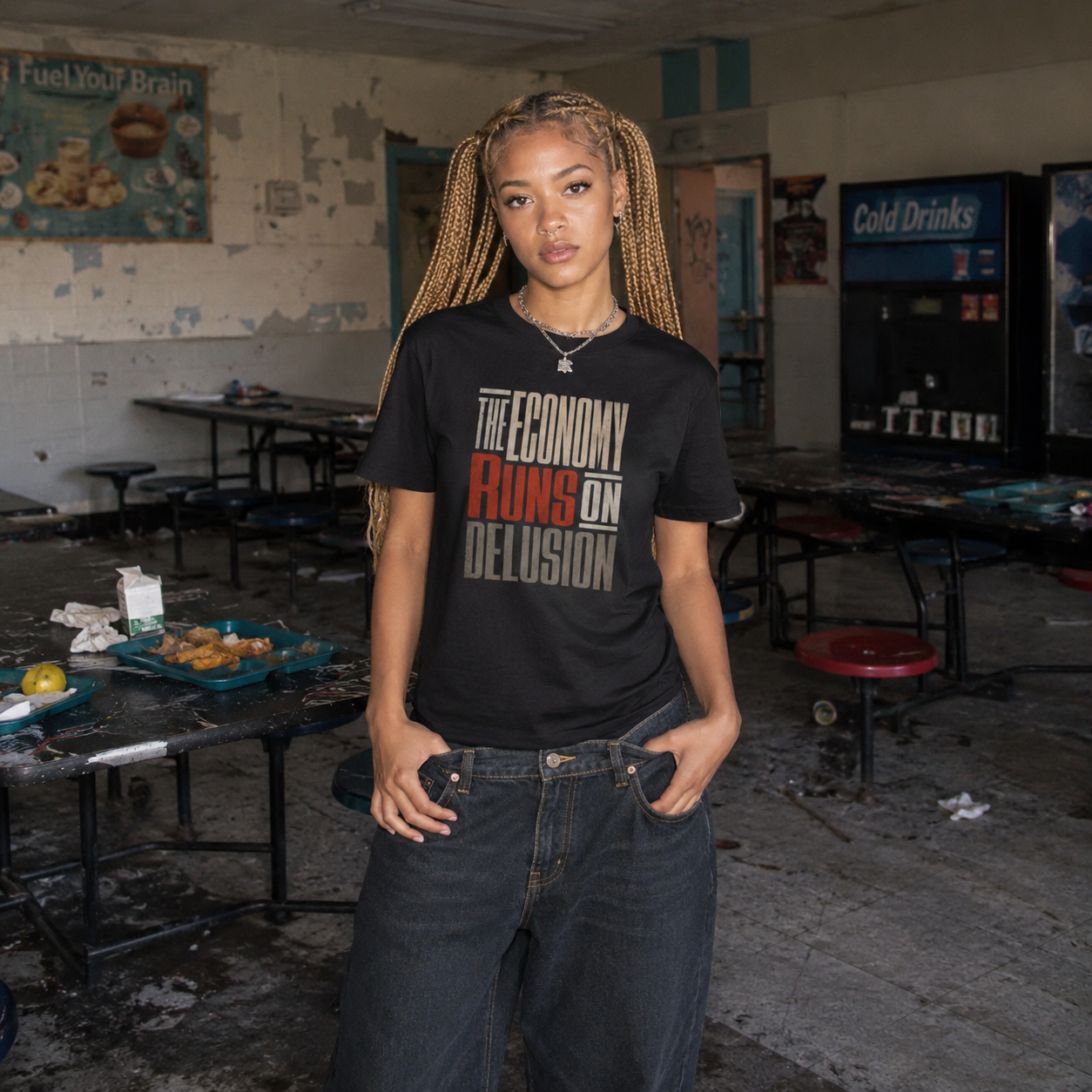 The Economy Runs On Delusion T-Shirt